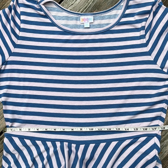 LuLaRoe fun Georgia striped dress 2XL - Picture 7 of 10